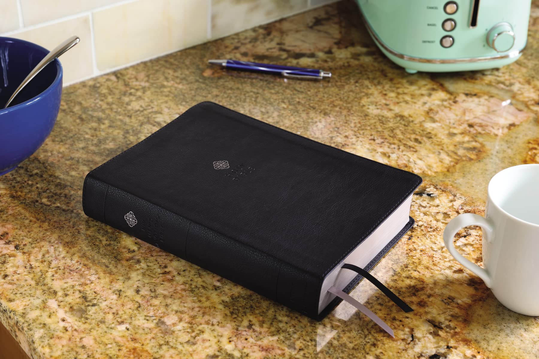 NIV, Men's Devotional Bible (By Men, for Men), Large Print, Leathersoft, Black, Comfort Print - Image 5