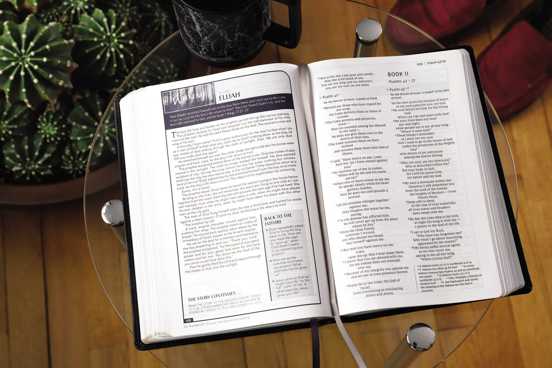 NIV, Men's Devotional Bible (By Men, for Men), Large Print, Leathersoft, Black, Comfort Print - Image 8